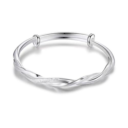 Sterling Silver Armband, 925 sterling silver, mode smycken & för kvinna, Innerdiameter:Ca 58x60mm, Säljs av PC