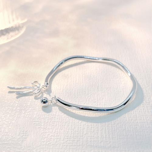 Sterling Zilver Armbanden, 925 sterling zilver, mode sieraden & voor vrouw, Binnendiameter:Ca 54mm, Verkocht door PC