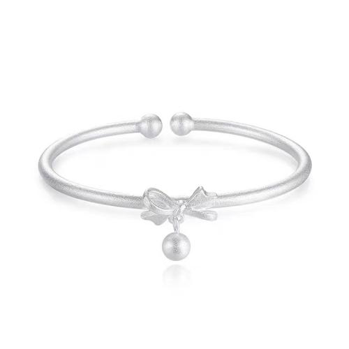 925 Sterling Silver Bangle Bracelet fashion jewelry & for woman Inner Approx 56mm Sold By PC