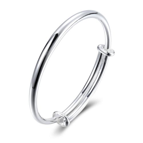 925 Sterling Silver Bangle Bracelet fashion jewelry & for woman Inner Approx 57mm Sold By PC