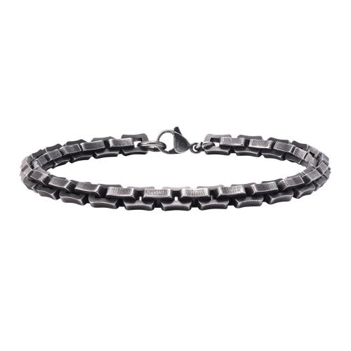 Roestvrij staal armbanden, 304 roestvrij staal, mode sieraden & voor de mens, 5.20mm, Lengte Ca 19 cm, Verkocht door PC