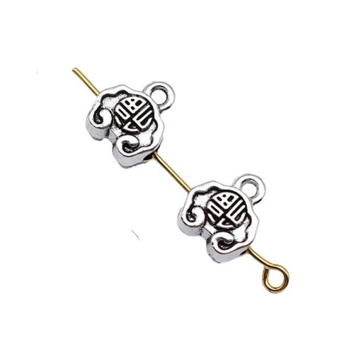 Zink legering Bail Beads, Zinc Alloy, antik sølv farve forgyldt, du kan DIY, 108x9.30x5.70mm, Solgt af PC