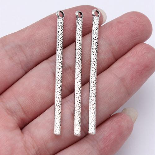 Zinc Alloy Pendants Stick antique silver color plated DIY Sold By PC