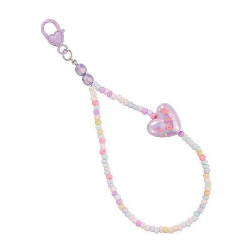 Cell Phone Lanyard, Hars, handgemaakt, multifunctioneel & voor vrouw, meer kleuren voor de keuze, Lengte Ca 32 cm, Verkocht door PC