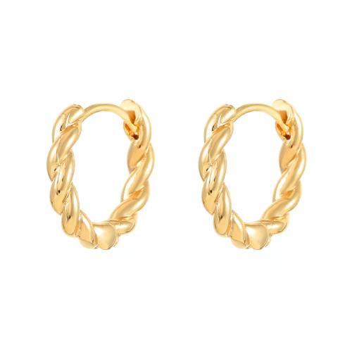 Brass Leverback Earring plated & for woman golden Sold By Pair