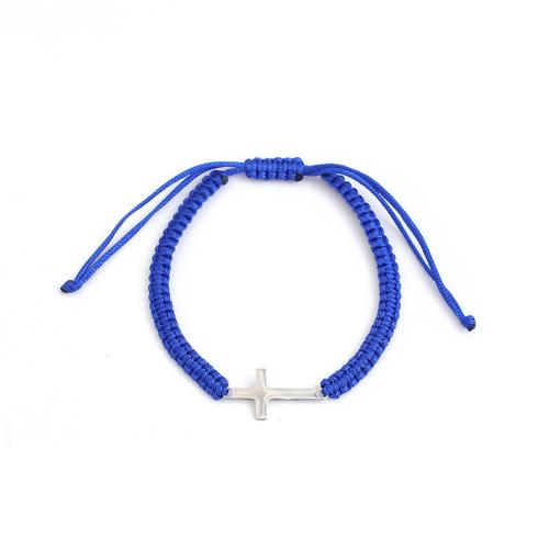 Cadena pulseras tejidas, aleación de zinc, con Cordón de nudo, chapado, unisexo, más colores para la opción, longitud aproximado 25 cm, Vendido por UD