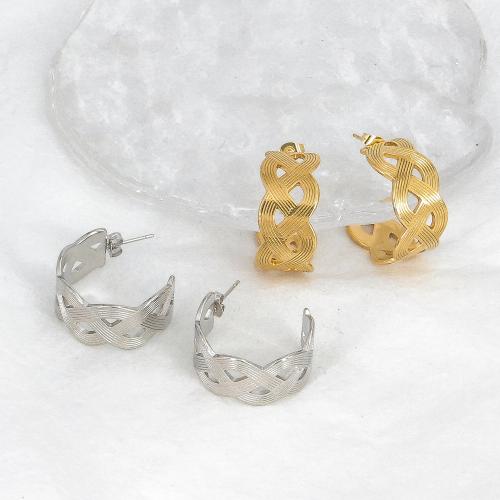 Roestvrij staal Stud Earrings, 304 roestvrij staal, mode sieraden & voor vrouw, meer kleuren voor de keuze, 30x26mm, Verkocht door pair