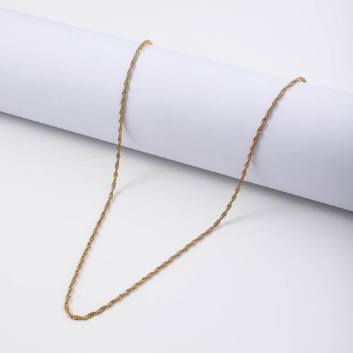 Stainless Steel Chain Necklace 304 Stainless Steel with 5cm extender chain fashion jewelry & Unisex 2.20mm Length Approx 45 cm Sold By PC