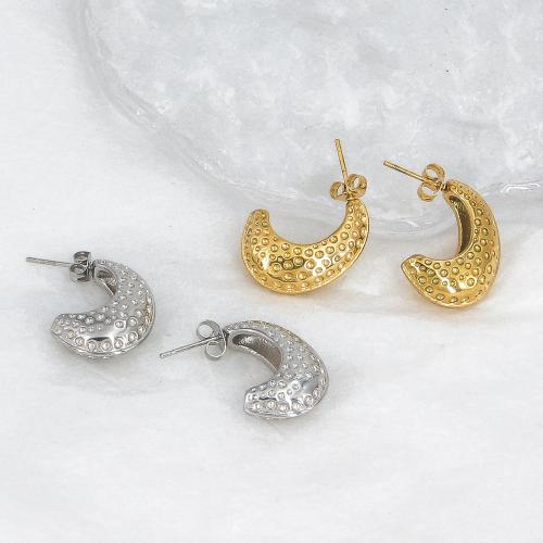 Roestvrij staal Stud Earrings, 304 roestvrij staal, mode sieraden & voor vrouw, meer kleuren voor de keuze, 26x25mm, Verkocht door pair