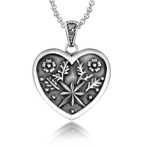 Stainless Steel Heart Pendants 304 Stainless Steel polished fashion jewelry & Unisex Sold By PC