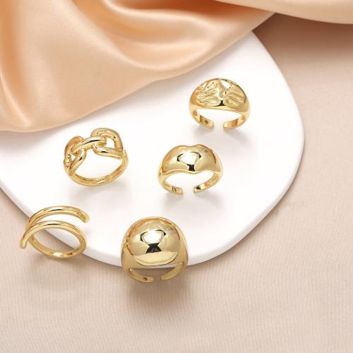 Brass Finger Ring gold color plated fashion jewelry golden nickel lead & cadmium free Ring 1.7cm Sold By PC