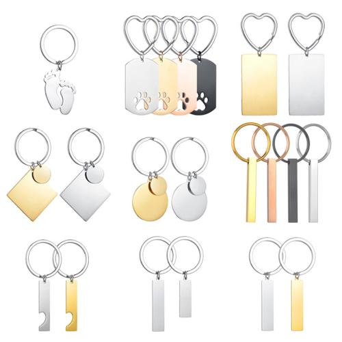 Stainless Steel Key Kapcsos, 304 rozsdamentes acél, galvanizált, Hordozható & egynemű & különböző stílusokat a választás, több színt a választás, Által értékesített PC