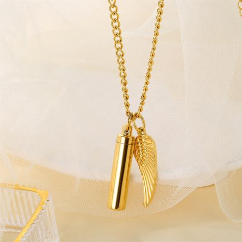 Stainless Steel Jewelry Necklace 304 Stainless Steel plated for woman golden Sold By Set