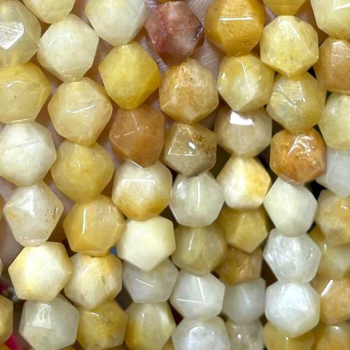 Natural Aventurine Beads Yellow Aventurine Rhombus DIY yellow Sold By Strand