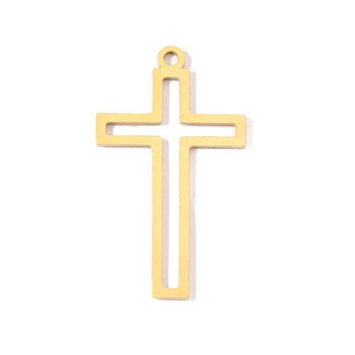 Stainless Steel Cross Pendants 304 Stainless Steel DIY Sold By Bag