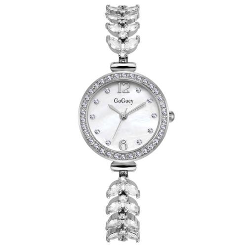 Femmes montre-bracelet, alliage de zinc, avec verre, mouvement chinoise & pour femme & imperméable & avec strass, plus de couleurs à choisir, Dial straight size: diameter about 2.6cm, thickness: about 0.6cm; Band width: about 0.6cm., Longueur Environ 18 cm, Vendu par PC