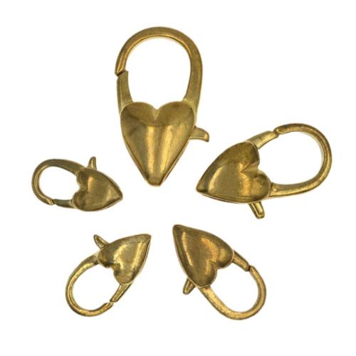 Brass Lobster Clasp DIY original color Sold By Bag