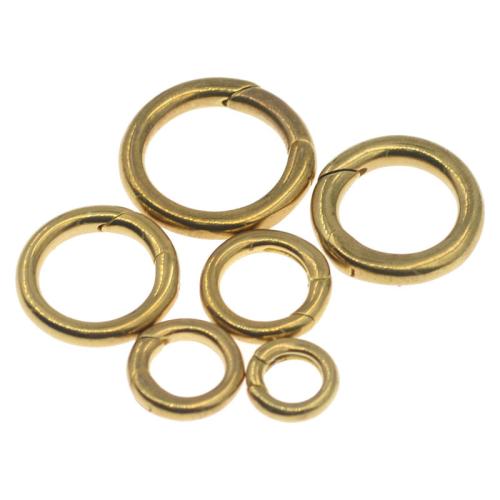 Brass Snap Lukko, Messinki, päällystetty, tee-se-itse & erikokoisia valinnalle, alkuperäinen väri, 50PC/laukku, Myymät laukku