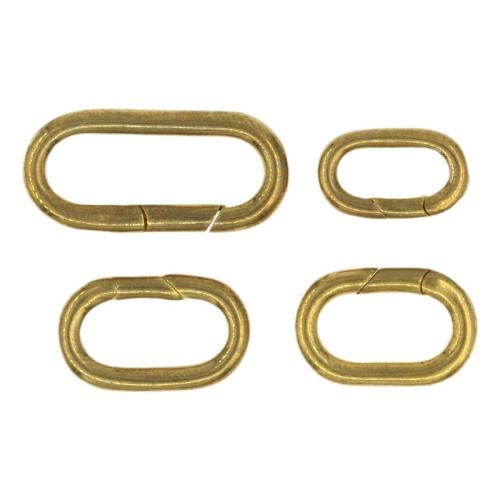 Brass Snap Clasp DIY original color Sold By Bag