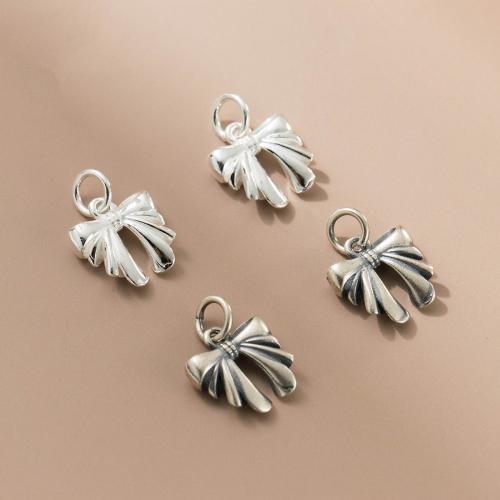 925 Sterling Silver Pendant Bowknot DIY Sold By PC