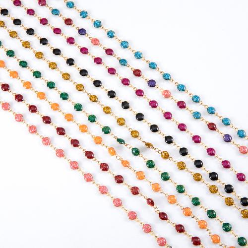 Stainless Steel Jewelry Chain 304 Stainless Steel DIY & enamel 6mm Sold By Bag