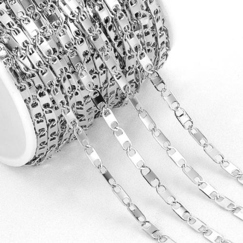 Stainless Steel Jewelry Chain 304 Stainless Steel & DIY Sold By Bag