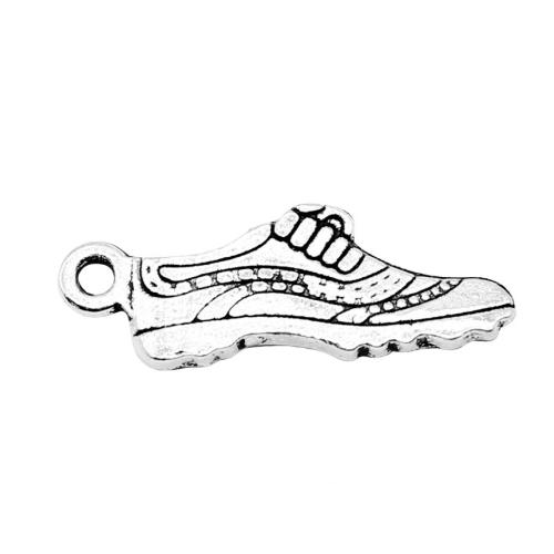 Zinc Alloy Shoes Pendants antique silver color plated DIY Sold By PC