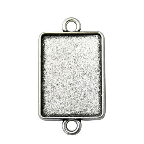 Zinc Alloy Connector asetus, Sinkkiseos, Suorakulmio, päällystetty, tee-se-itse, enemmän värejä valinta, inner size:18x25mm, Myymät PC