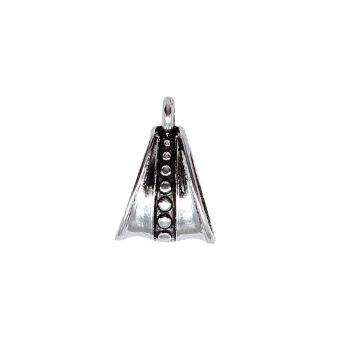 Zinklegering Bail Kralen, Zinc Alloy, antiek zilver plated, DIY, 16x11x7mm, Verkocht door PC