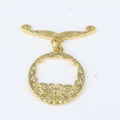 Brass Toggle Clasp gold color plated DIY nickel lead & cadmium free 40*33*2.3mm Sold By PC