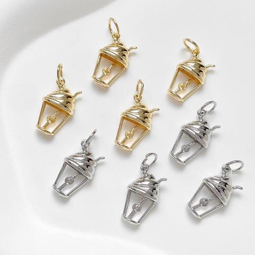 Brass Jewelry Pendants Ice Cream plated DIY nickel lead & cadmium free Sold By PC