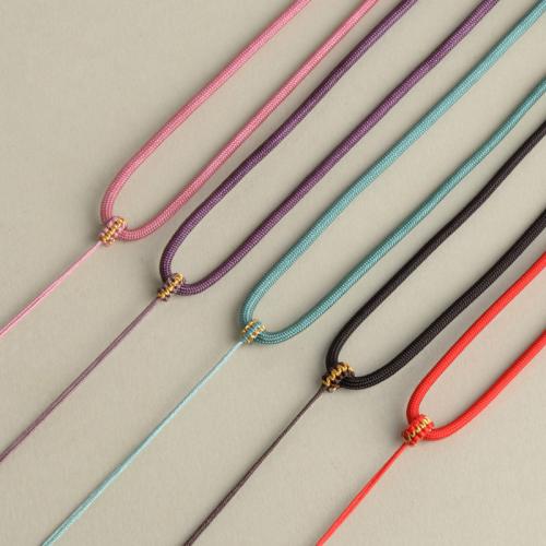 Cuerdas para Collares, Poliéster, con Acrílico, hecho a mano, Bricolaje, más colores para la opción, longitud aproximado 30-66 cm, 10PCs/Grupo, Vendido por Grupo