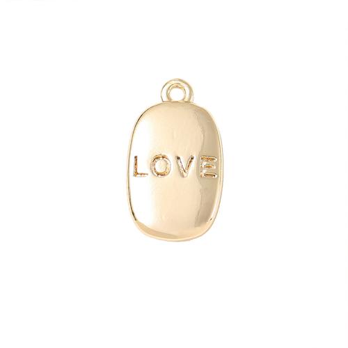 Brass Jewelry Pendants real gold plated DIY Sold By PC