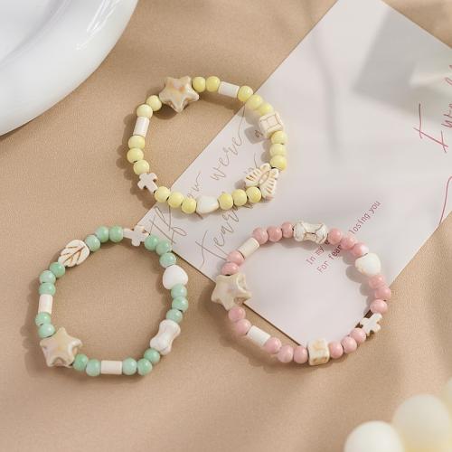 Porcelana Pulsera, diferentes estilos para la opción & para mujer, longitud aproximado 6-8 Inch, Vendido por UD