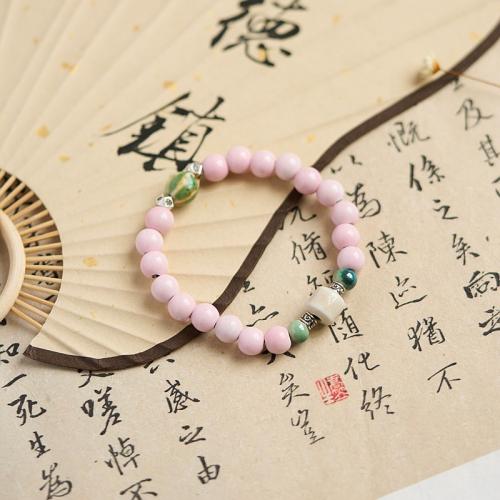 Porcelain Bracelet with Zinc Alloy handmade Unisex Length Approx 6-8 Inch Sold By PC