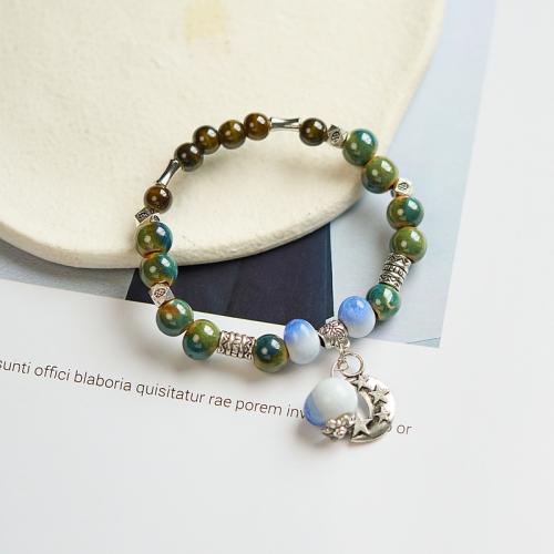 Porcelain Bracelet with Zinc Alloy handmade Unisex Length Approx 6-8 Inch Sold By PC