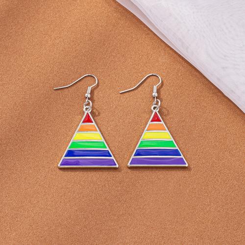 Pendientes de Aleación de Zinc, Joyería & para mujer, más colores para la opción, 30mm, Vendido por Par