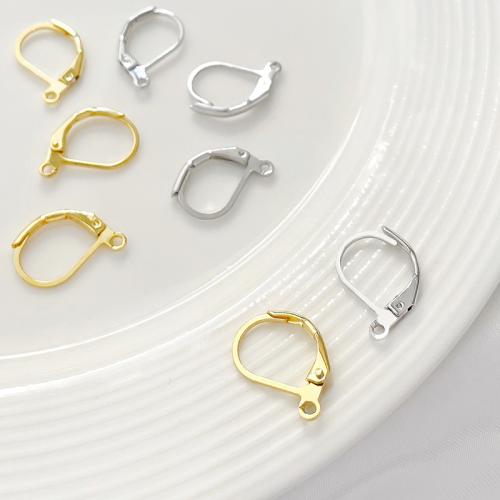 Blås Hook Earwire, Mässing, plated, DIY, fler färger för val, nickel, bly och kadmium gratis, 11x16mm, Säljs av PC