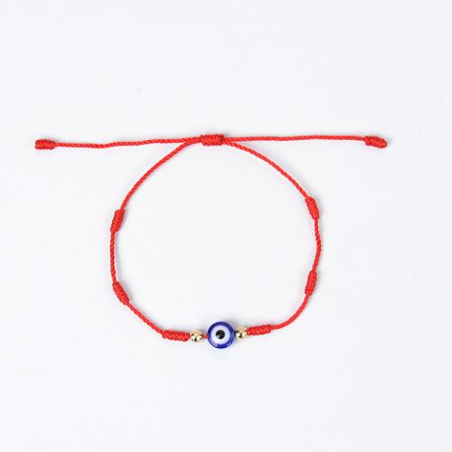 Mode Wachsschnur Armbänder, Glas, mit Wachsschnur & Zinklegierung, 2 Stück & unisex, keine, Länge 16 cm, verkauft von setzen