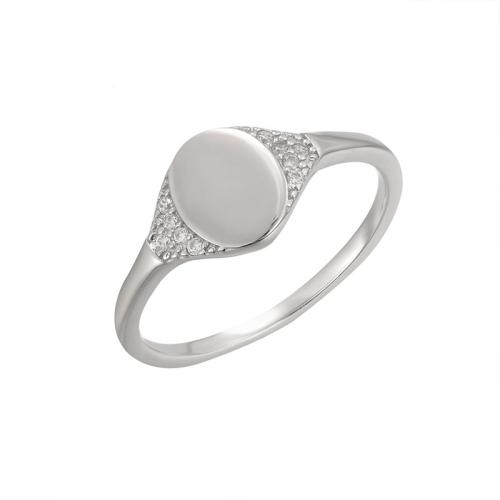 Zircon cubique Micro Pave Sterling Silver Rings, Argent sterling 925, bijoux de mode & normes différentes pour le choix & pavé de micro zircon & pour femme, Vendu par PC