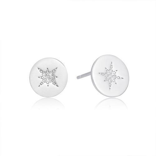 Cubic Zirconia micro pavimenta Sterling Silver Earring, 925 sterline d'argento, gioielli di moda & Micro spianare cubic zirconia & per la donna, 9.90mm, Venduto da coppia