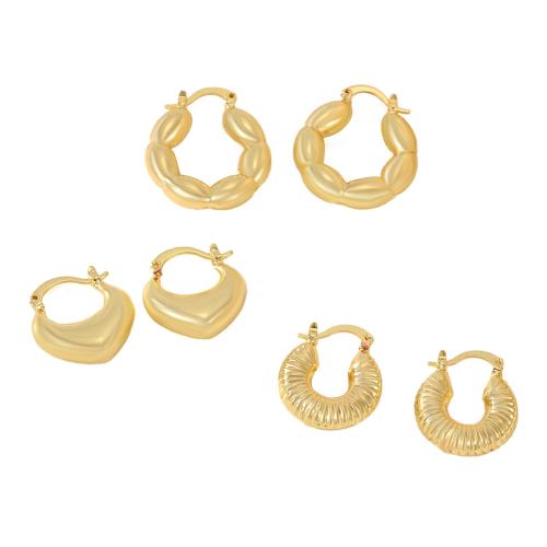 Prás Leverback Earring, óir fíor plated, stíleanna éagsúla do rogha & do bhean, órga, Díolta De réir Péire