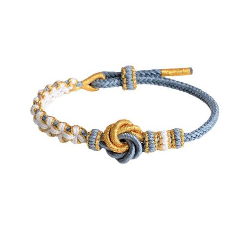 Modele bracelet a cordon , Nylon polypropylène, avec Fils d'or, fait à la main, DIY, plus de couleurs à choisir, Longueur Environ 18 cm, 10PC/lot, Vendu par lot