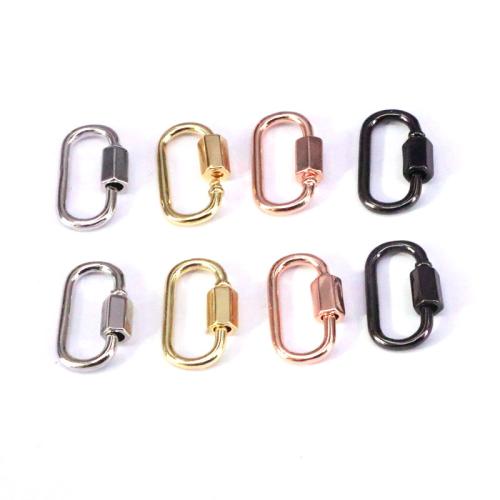 Brass Screw Clasp plated DIY Sold By PC