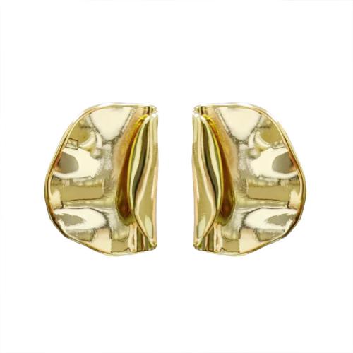 Brass Stud Earring plated fashion jewelry & for woman Sold By Pair