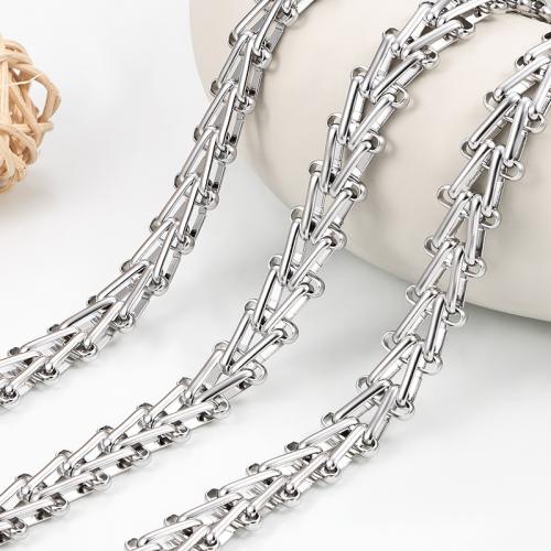 Stainless Steel Nekclace Chain, 304 roestvrij staal, DIY, Verkocht door m