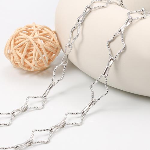 Stainless Steel Nekclace Chain, 304 roestvrij staal, DIY, Verkocht door m