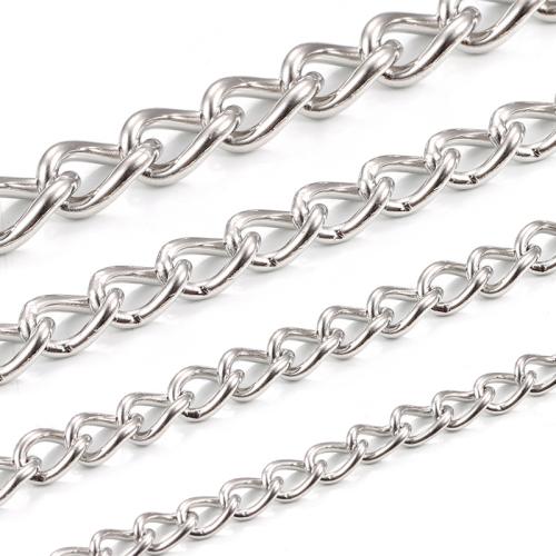 Nehrđajućeg čelika Nekclace Chain, 304 nehrđajućeg čelika, možete DIY & različite veličine za izbor, Prodano By m