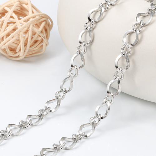 Stainless Steel Nekclace Chain, 304 roestvrij staal, DIY, Verkocht door m