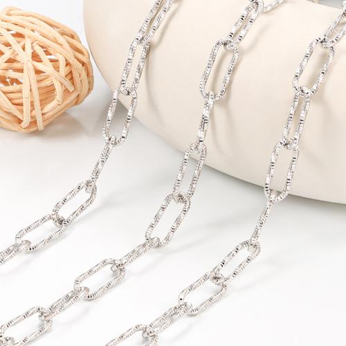 Stainless Steel Nekclace Chain, 304 roestvrij staal, DIY, Verkocht door m